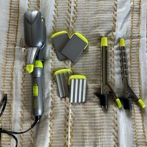 RARE Wave Rage 4-in-1 Interchangeable Attachments Hair Styling Heat Wand -Tested